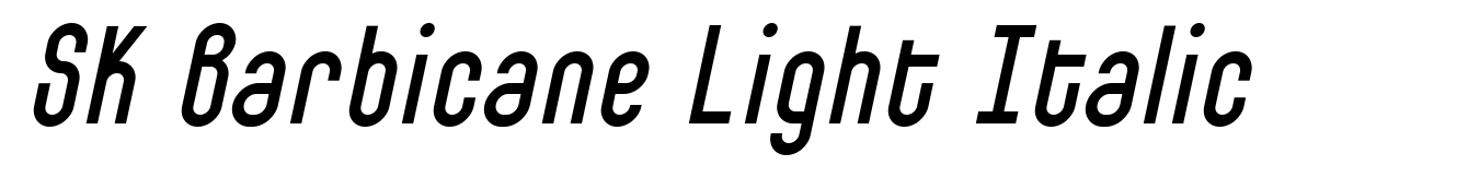 SK Barbicane Light Italic